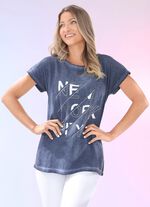 Shirt met individuele verftechniek 