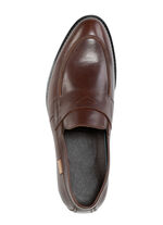 GINO GALANTE, elegante herenpantoffels, met uitneembaar voetbed BRAUN