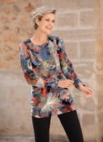 Shirt met schitterende kleurenprint 