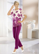 Shirt met chiffon overlay 