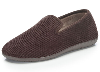 Pantoffels van textiel in corduroy-look 