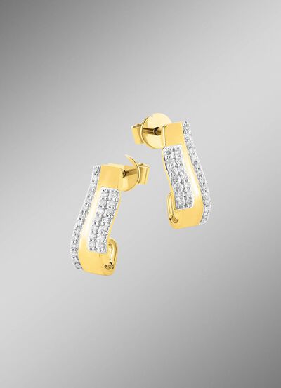 Elegante oorknopjes met 56 diamanten 