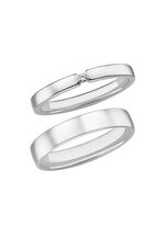 Elegante trouwring van platina 