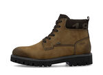 Rieker, gevoerde herenlaarzen, winterschoenen, breedte H, met rits COGNAC