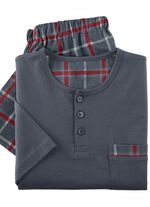 Twee-pack korte broeken met knoopjes aan de voorkant 