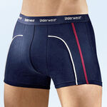 Driepack broeken van fijne jersey, marineblauw 