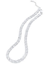 Gediamanteerde vlechtketting 