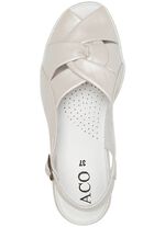 ELENA EDEN, elegante damessandalen, breedte G, gemaakt van leer 