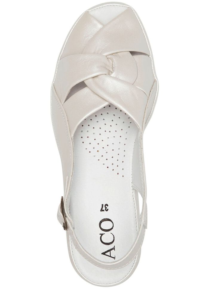 ELENA EDEN, elegante damessandalen, breedte G, gemaakt van leer 