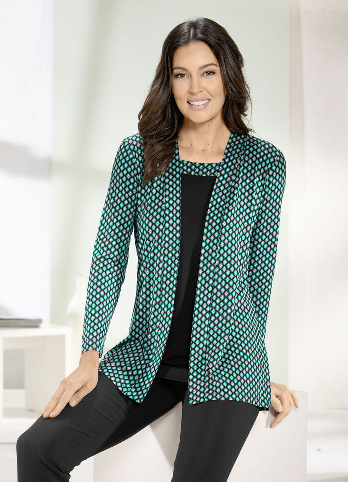 Shirt met 2-in-1-look 
