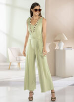 Jumpsuit met aangehechte tailleband in 3 kleuren SCHILF