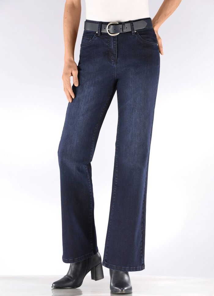 Jeans met modieuze beenwijdte  