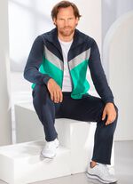 Vrijetijdspak met zijzakken MARINEBLAUW