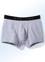 Schiesser driepack broeken met elastische tailleband 1X MARINE, 1X GRIJS GEVLEKT