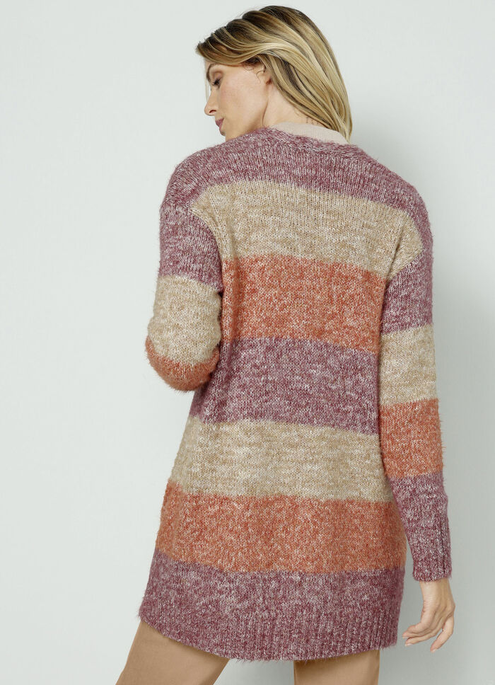 Gebreid vest in garenmix 
