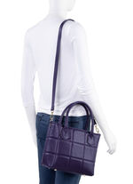 Laurina tas met quilting PAARS