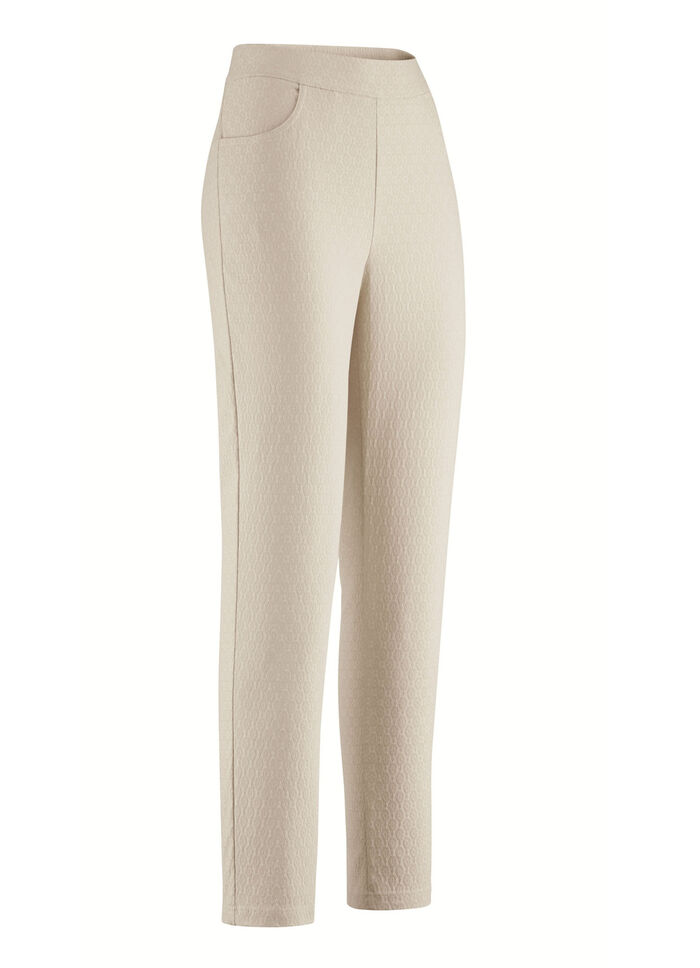 Enkellange broek in comfortabel pull-on-model BEIGE