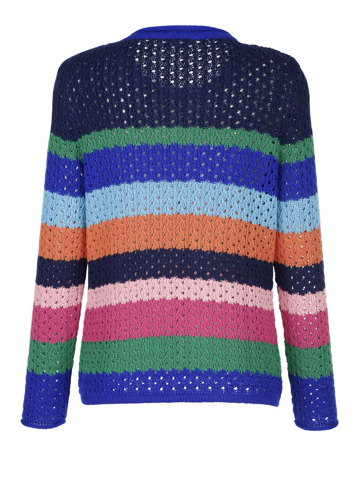 Trui met blokstreepdessin 