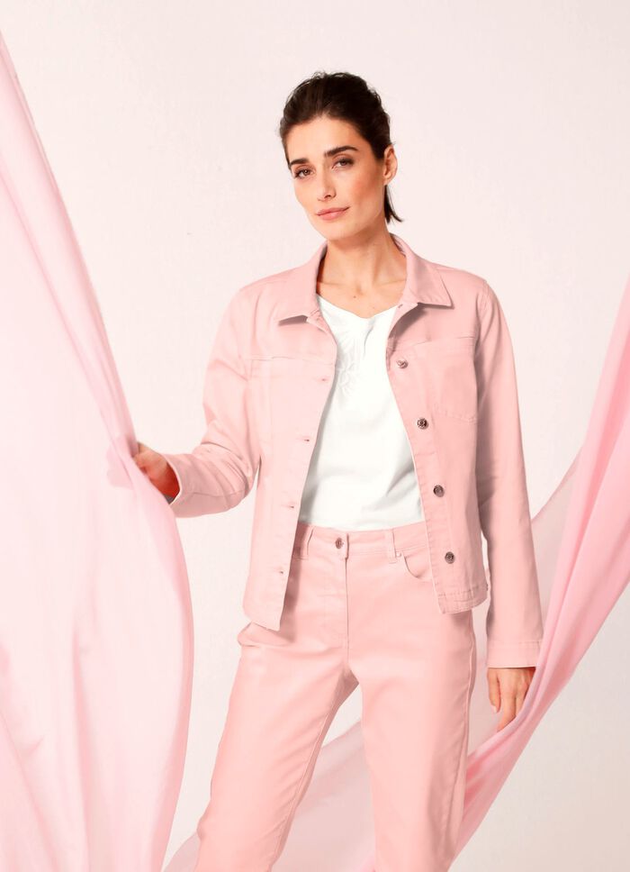 Denim jack met stijlvolle naden 