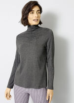 Shirt met ruches in 5 kleuren ANTRACIET