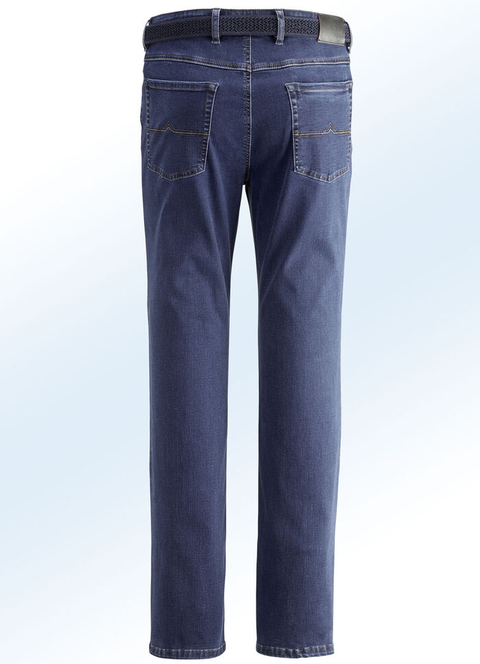 Superstretch jeans van “Suprax” in 4 kleuren DONKERBLAUW