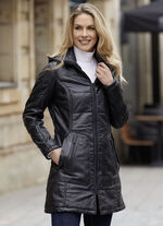 Korte leren jas van “Caminari” ZWART