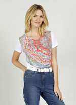 Overhemd in burnout-kwaliteit 