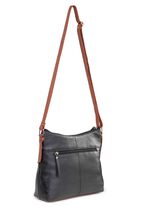 Laurina, tas, dames, met verstelbare schouderband SCHWARZ-COGNAC