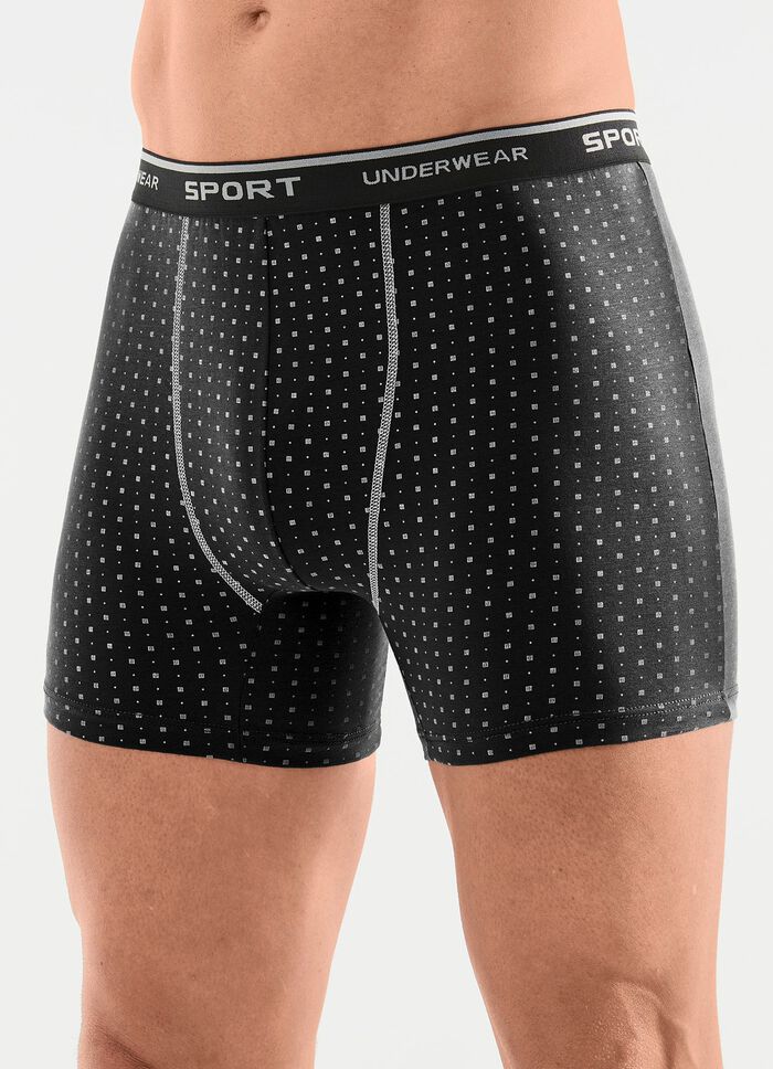 Drie-pack broeken met all-over design 