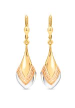 Charmante oorbellen in driekleur 