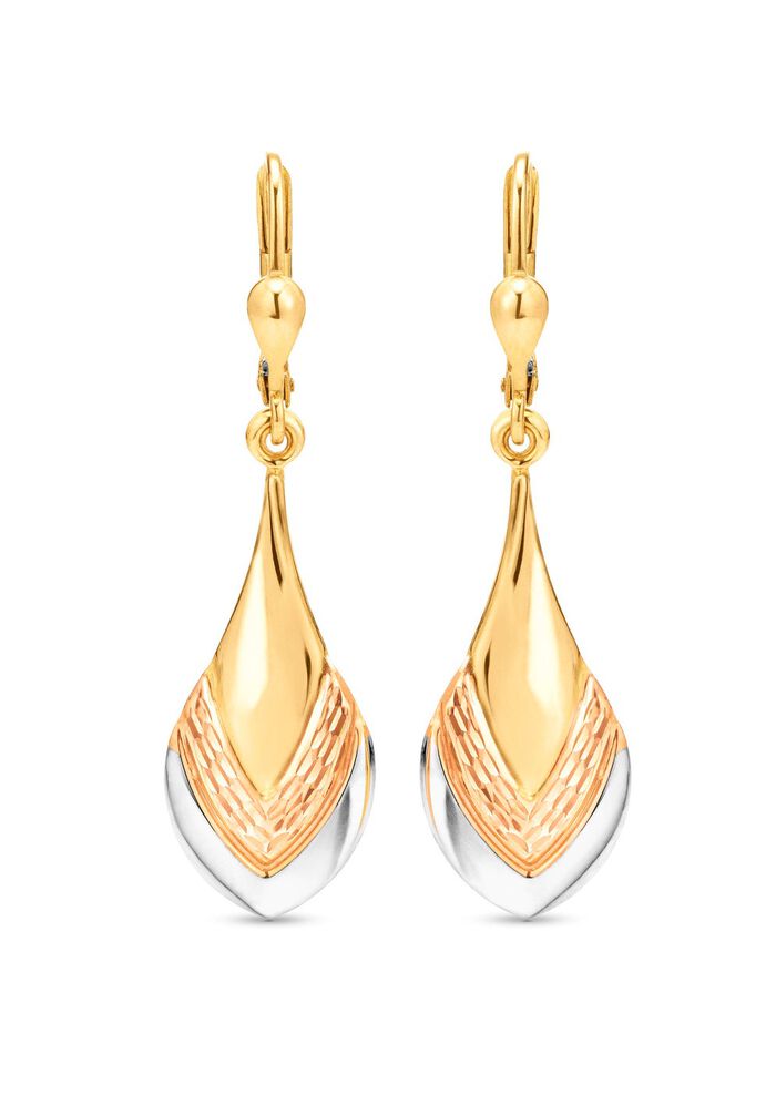 Charmante oorbellen in driekleur 