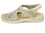 Sandaal van Aerosoft in de breedte G-H BEIGE