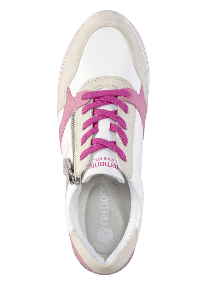 Remonte veterschoenen gemaakt van nappaleer CREME-BUNT