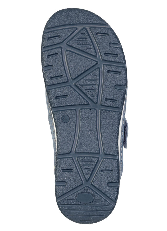 ELENA EDEN, klassieke damesklompen, breedte H, met uitneembaar voetbed JEANSBLAU