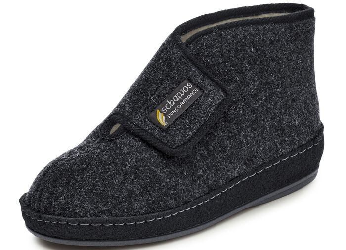 Gevoerde herenpantoffels, met nieuwe wol 