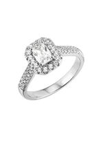 Elegante damesring met synthetische zirkonia 