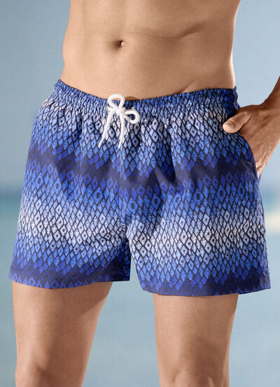 Zwemshort met all-over design, microvezel 