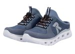 Rieker pantoffels met elastisch snelvetersysteem met stopper JEANS