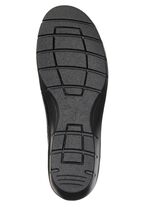 ELENA EDEN, comfortabele damespantoffels, breedte H, met uitneembaar voetbed ZWART