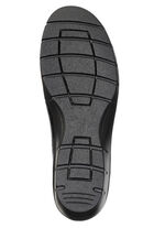 ELENA EDEN, comfortabele damespantoffels, breedte H, met uitneembaar voetbed ZWART