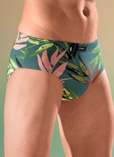 Set van drie slips met elastische tailleband 