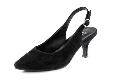 Andrea Conti slingpumps gemaakt van zacht fluweel chevreauleer 