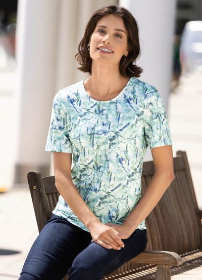 Shirt met all-over print 