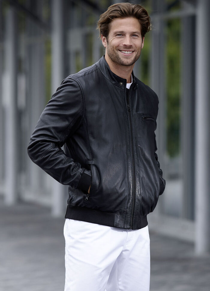 Leren blouson van “Cabrini” 