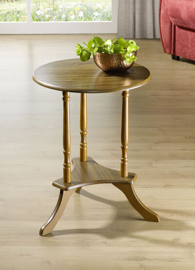Gedeeltelijk massieve bijzettafel 