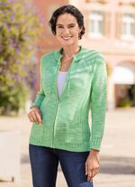 Cardigan met gebreide boord en zakken 