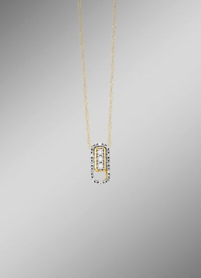 Moderne hanger met diamanten 