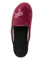 Tweepack klassieke damespantoffels, breedte G, met fonkelende strass-steentjes 