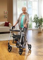 Opvouwbare aluminium rollator 