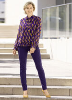 Prachtige blouse met strikbandjes 